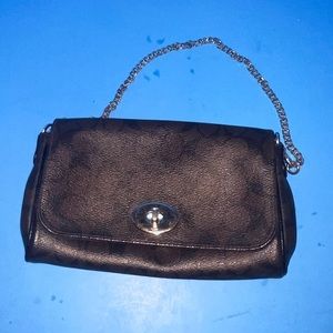 Coach Brown Signature Canvas Bag